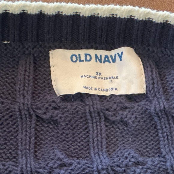 Old Navy 3X Cardigan Chunky Cable Knit Button Front Classic Old Money Preppy - Picture 7 of 8